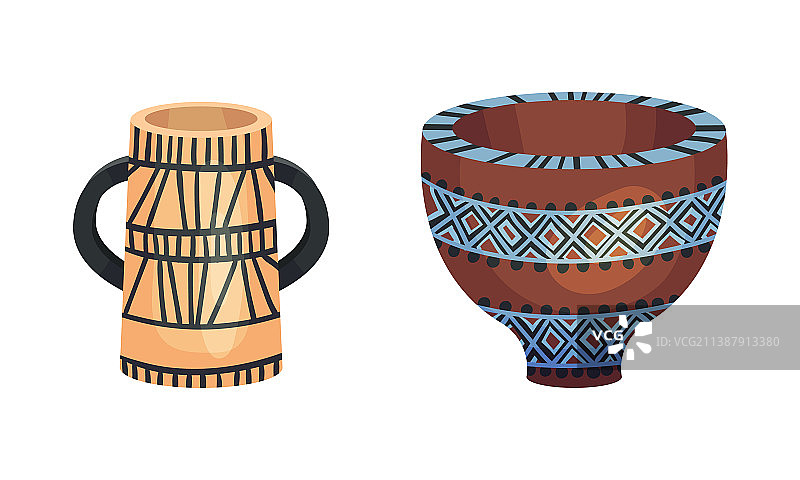 复古陶瓷厨房用具图片素材