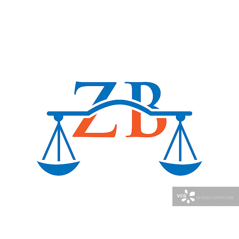 律师事务所字母ZB标志设计图片素材