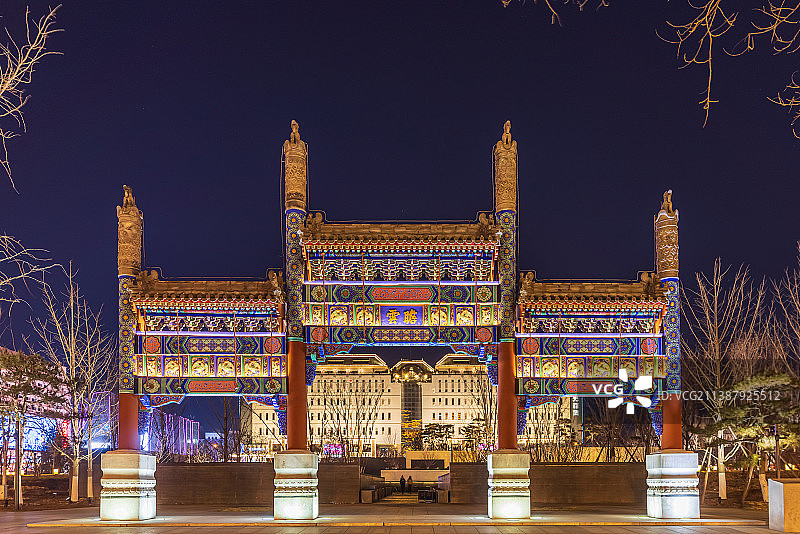 西单牌楼图片素材