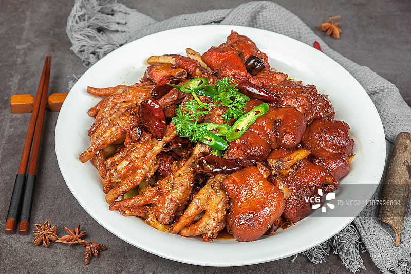 中餐美食-手拉手图片素材