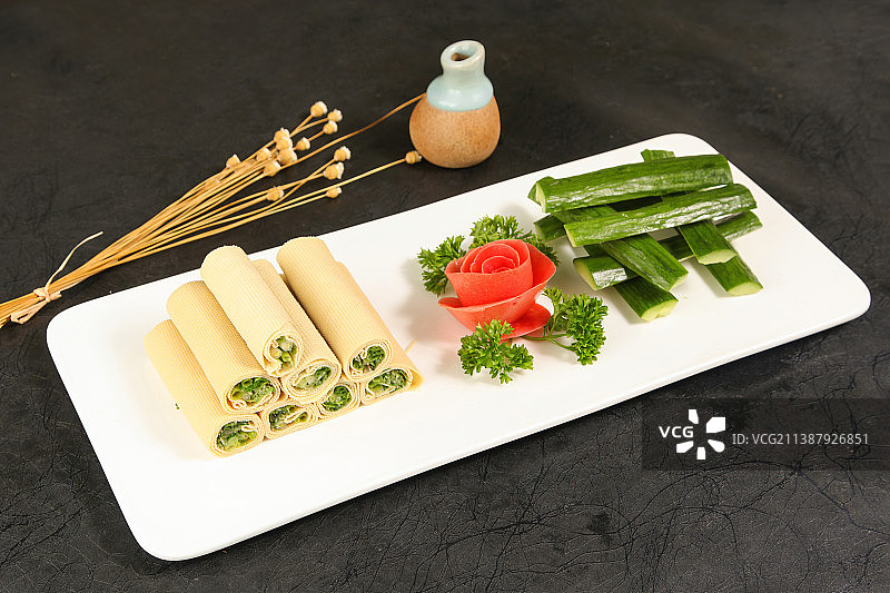 中餐美食-旱地拔葱图片素材