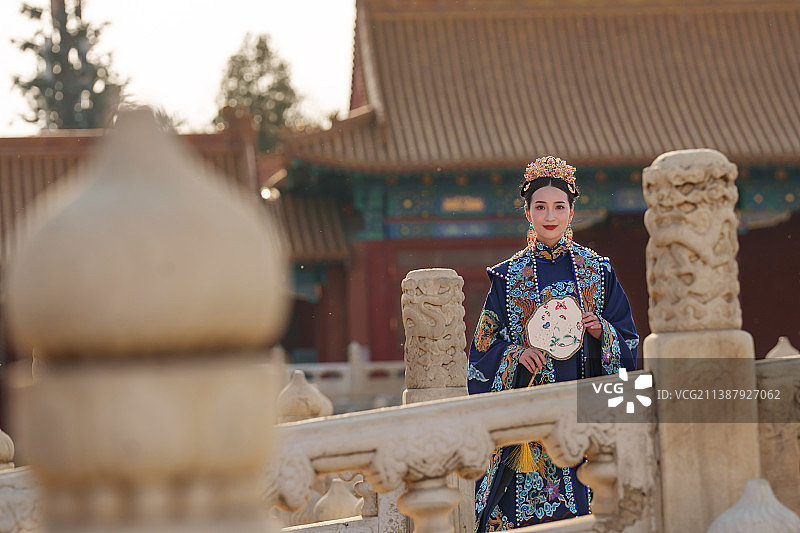 故宫古装美女图片素材