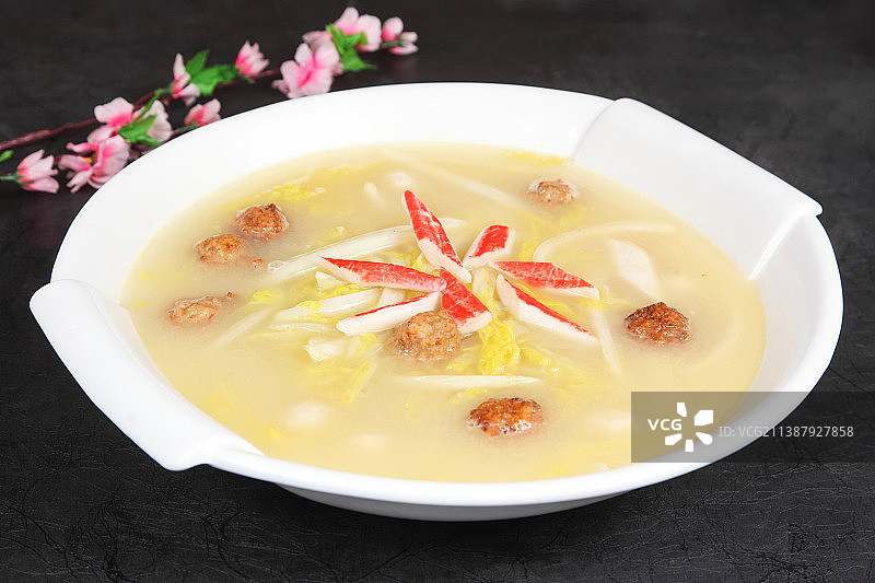 中餐美食-上汤白菜图片素材