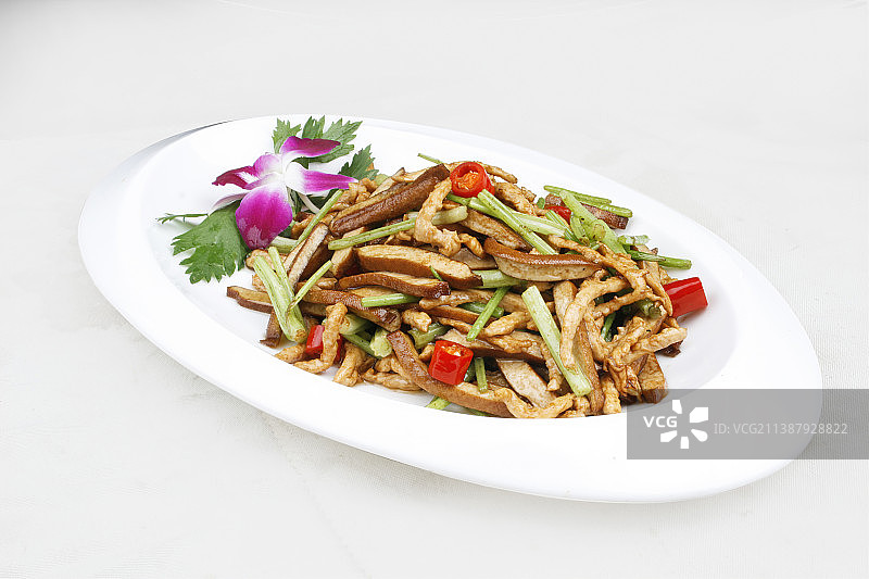 中餐美食-芹菜炒肉图片素材