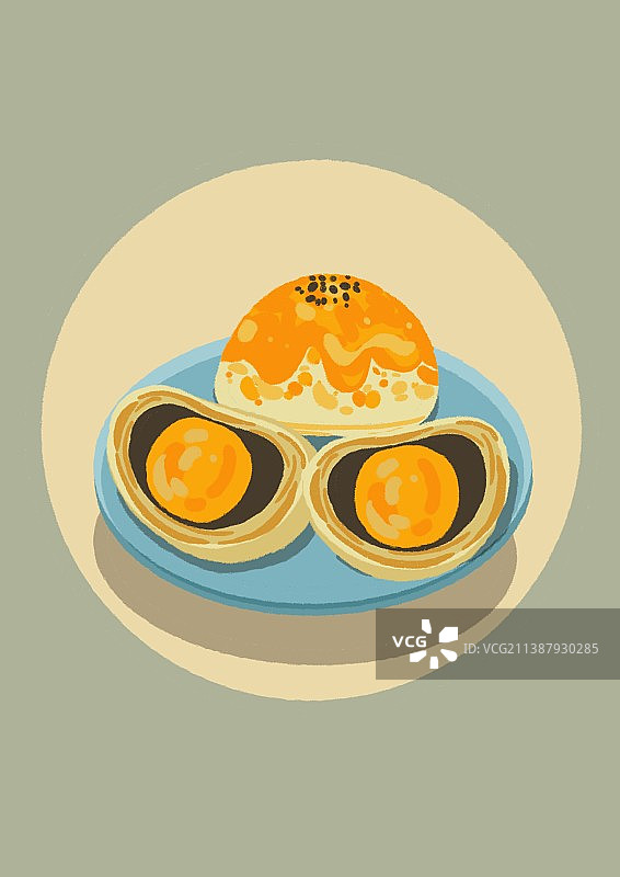 蛋黄酥图片素材