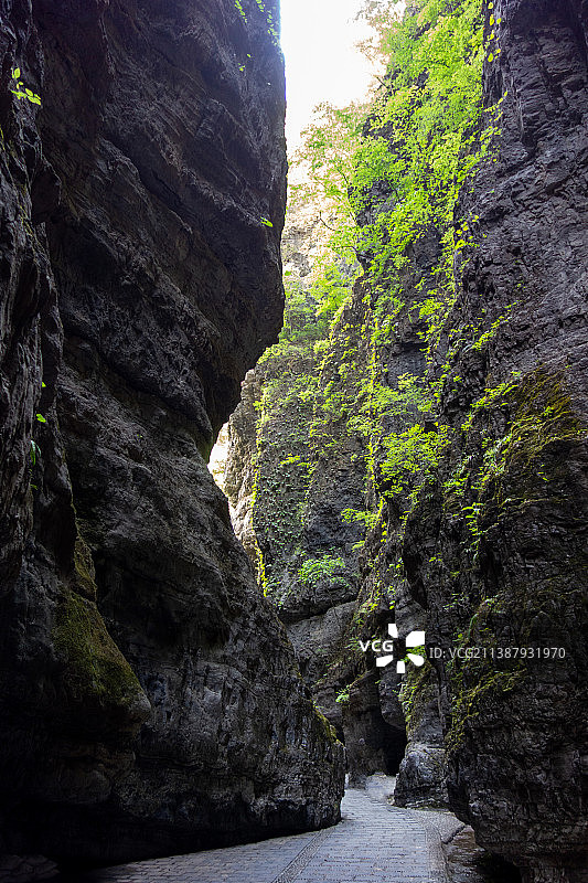 河北省涞水县世界地质公园“百里峡”。图片素材
