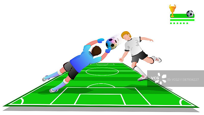 足球体育运动联赛的比赛插画图片素材