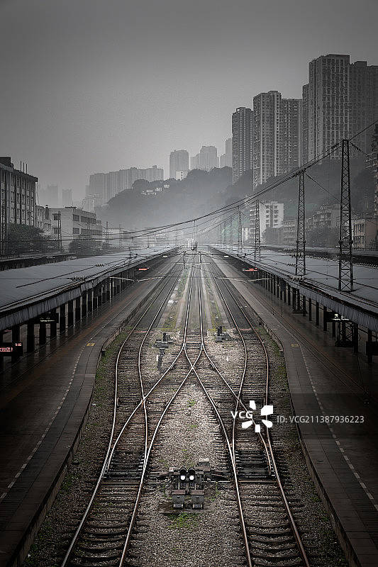 重庆菜园坝火车站全景图片素材