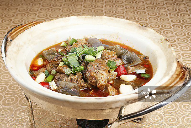 中餐美食-芹菜炒羊肉图片素材