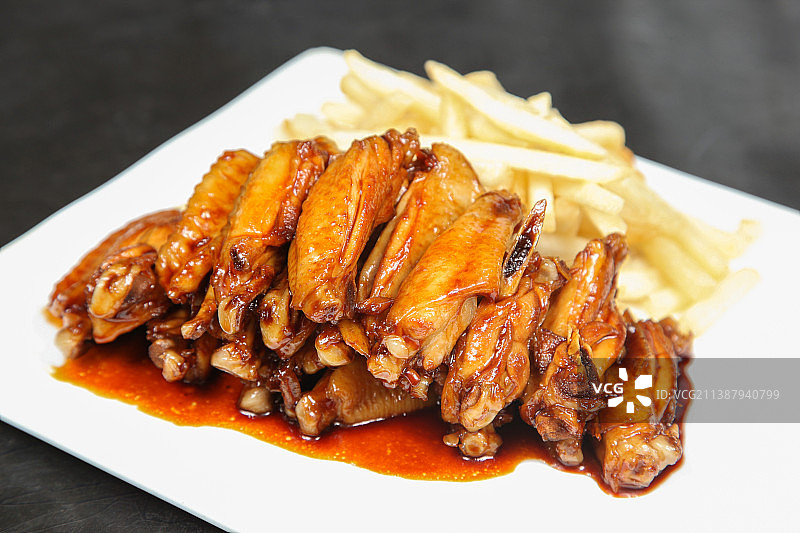 中餐美食-烧鸡翅图片素材