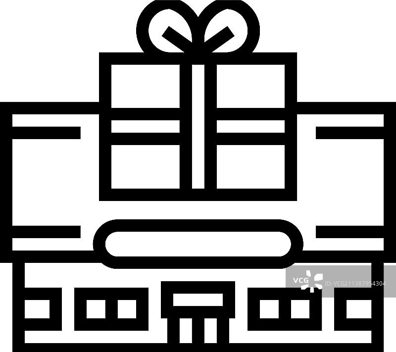 玩具店线性图标图片素材