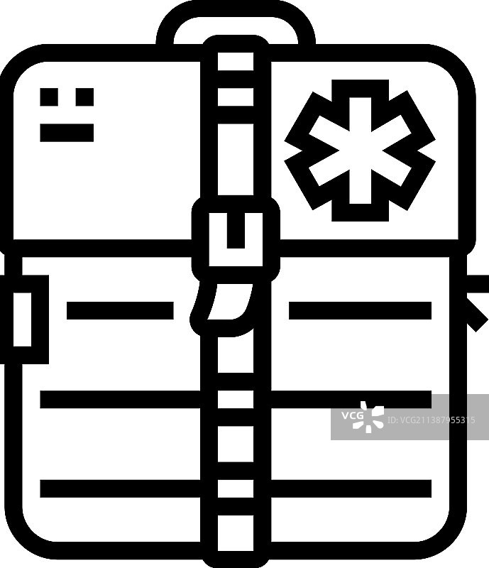 医疗箱线性图标图片素材