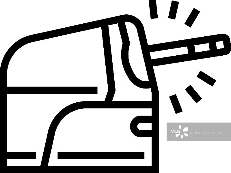 自动卷笔刀线条图标图片素材