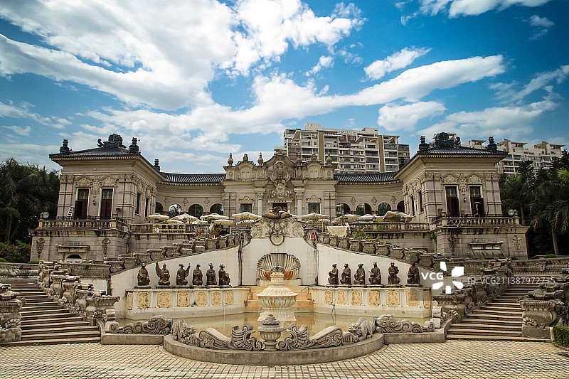 广东珠海圆明新园：西洋景区图片素材