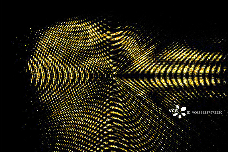 金色闪光的半色调点缀背景图片素材
