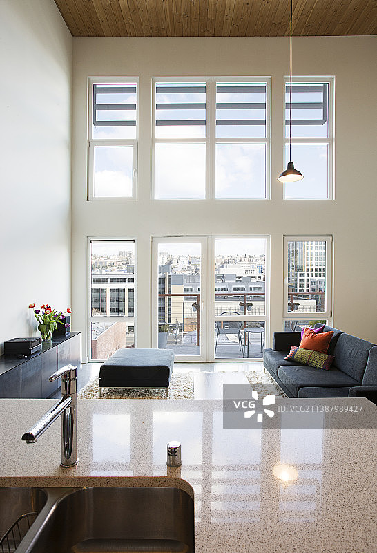 开放式公寓室内设计图片素材