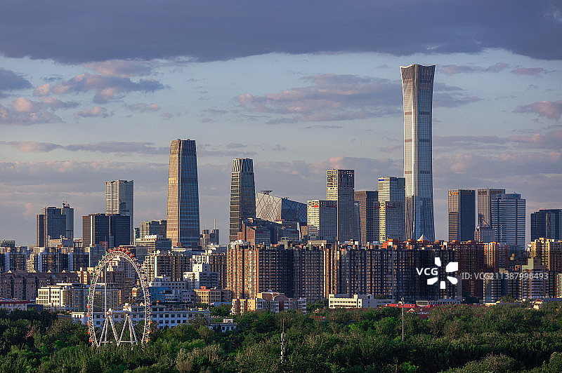 中国北京城市风光国贸CBD图片素材