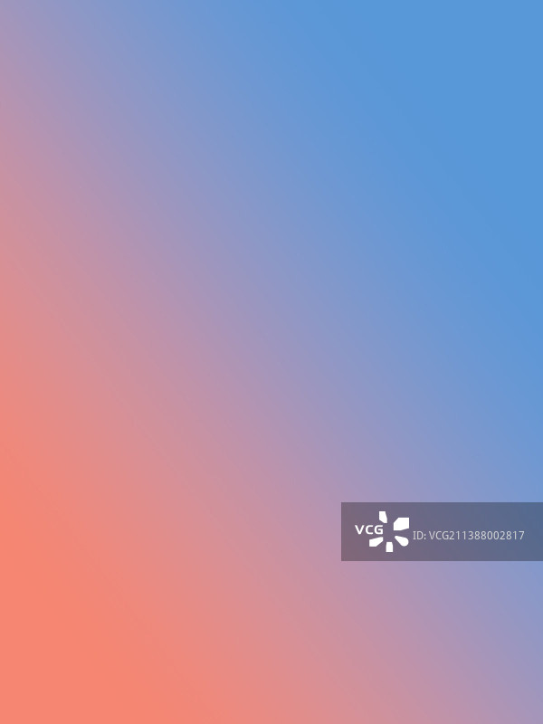 橙色和蓝色渐变色彩背景插图图片素材