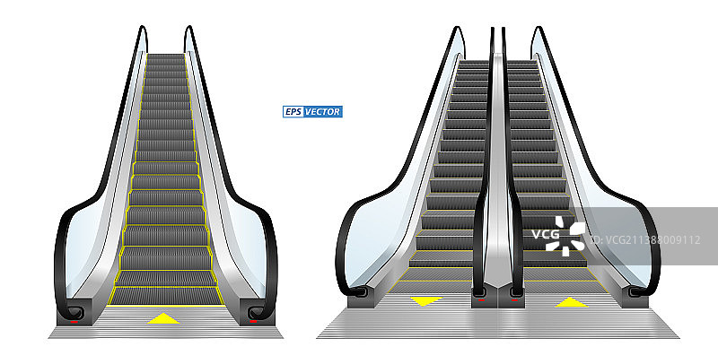 自动扶梯楼梯写实合集图片素材