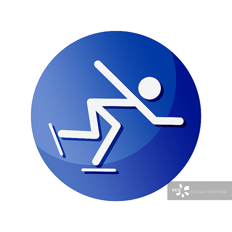 速滑运动图标图片素材