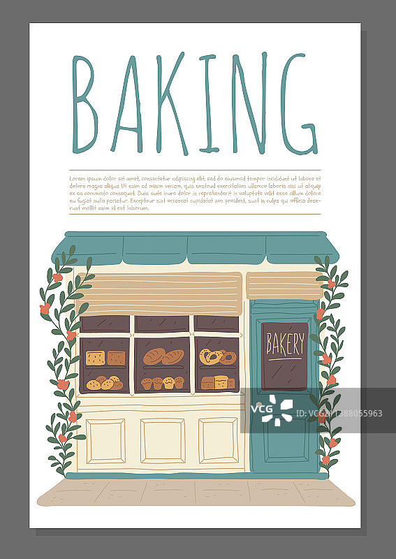 烘焙商店或糕点甜点店图片素材