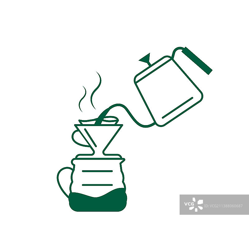 白色背景上的咖啡研磨机特写图片素材