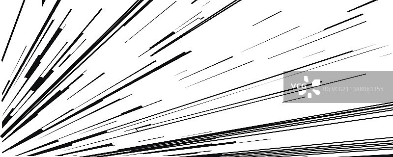 白色背景上的漫画书速度线图片素材