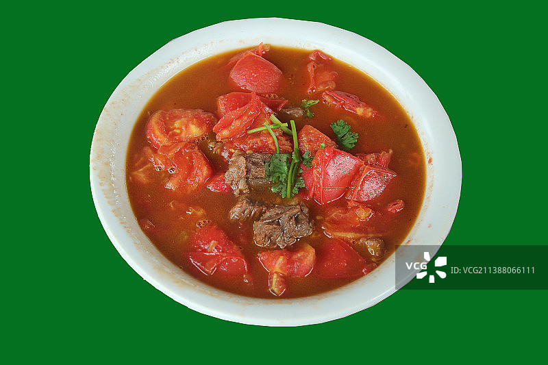 河北坝上草原（木兰围场）美食：西红柿炖牛腩图片素材