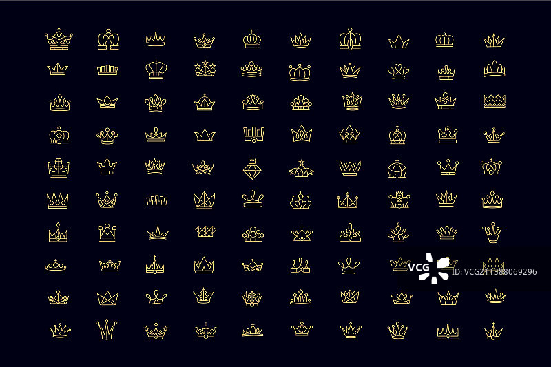 创意国王王后皇冠合集图片素材