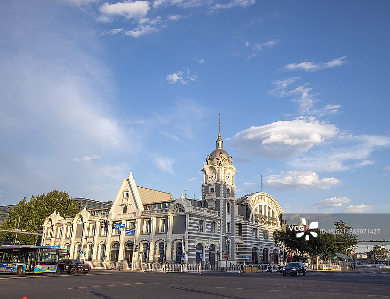 老北京火车站图片素材