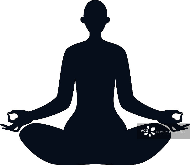 莲花坐姿的女性身体图片素材