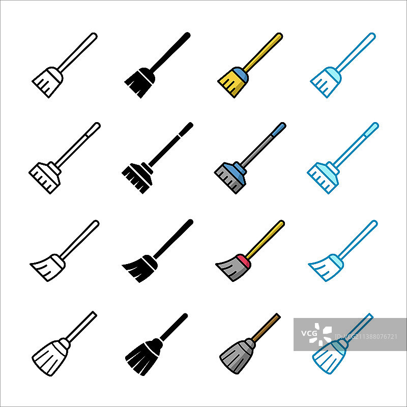 扫帚图标设计模板图片素材