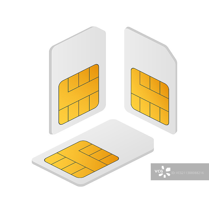 手机SIM卡芯片图片素材