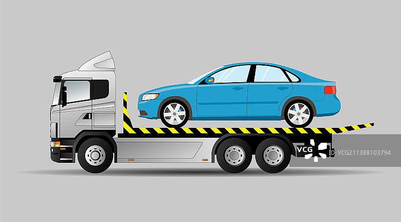 带有汽车的拖车图片图片素材