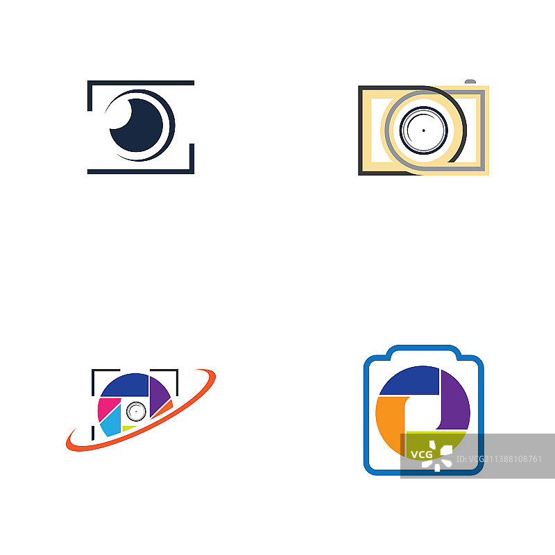 相机摄影标志图标设计模板图片素材