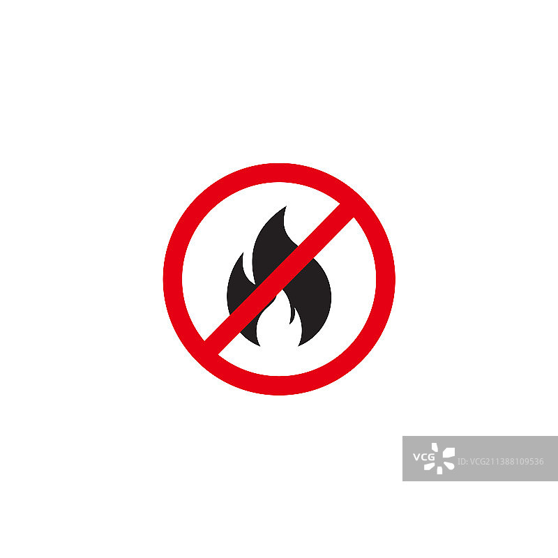 禁止火焰标志图标符号图片素材