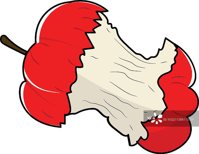 咬了一半的苹果图片素材
