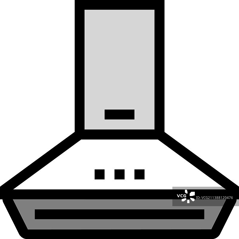 吸油烟机彩色图标图片素材