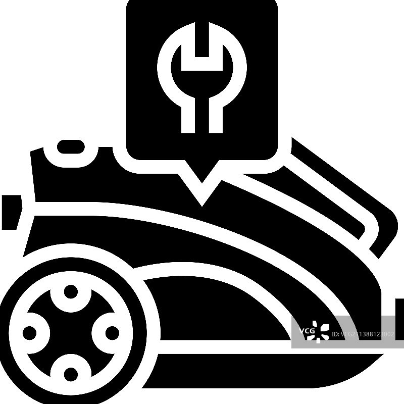 吸尘器维修字形图标图片素材