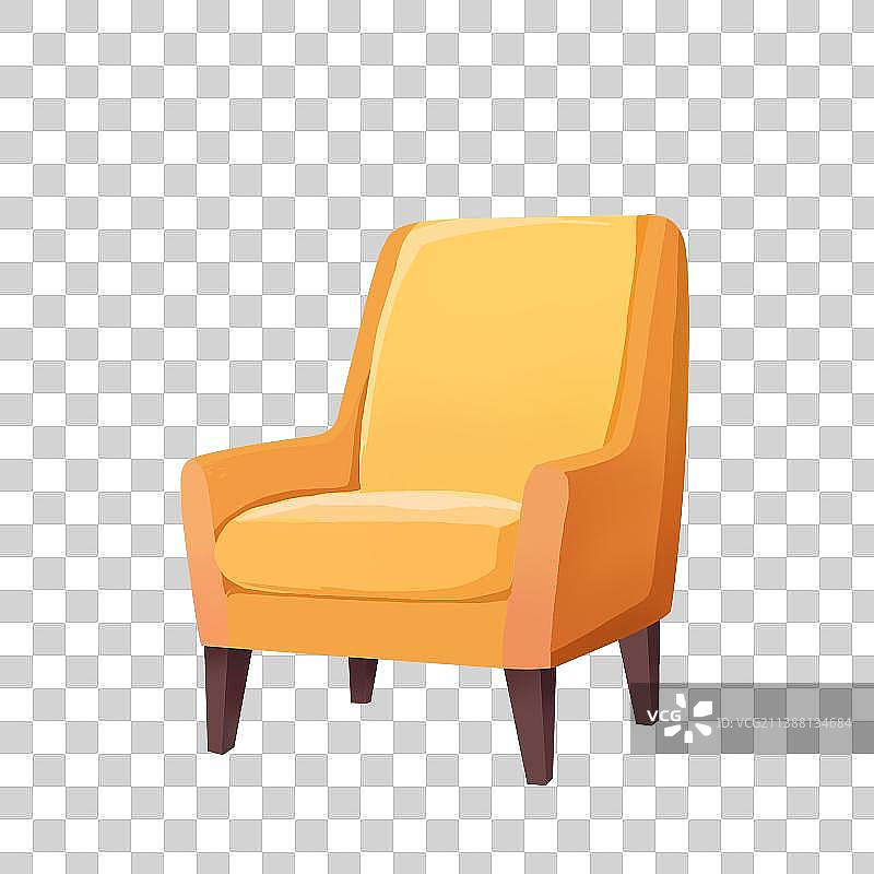 黄色的沙发图片素材