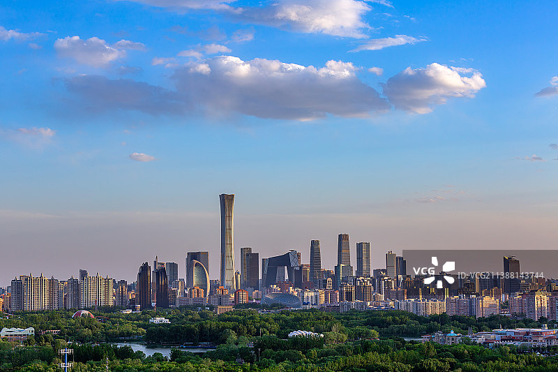 中国首都北京城市风光国贸CBD图片素材