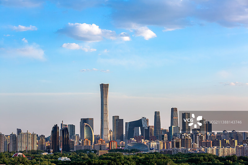 中国首都北京城市风光国贸CBD图片素材