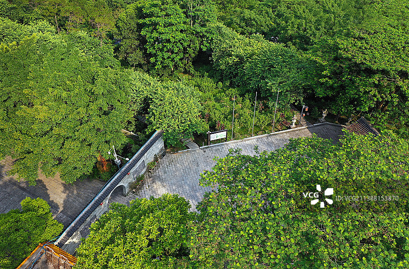 广东省广州市增城区小楼镇何仙姑风景区航拍图片素材