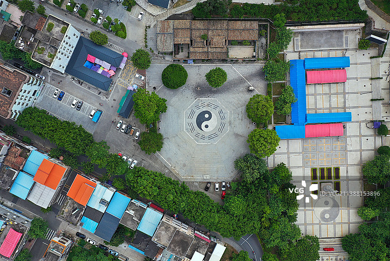 广东省广州市增城区小楼镇何仙姑风景区航拍图片素材