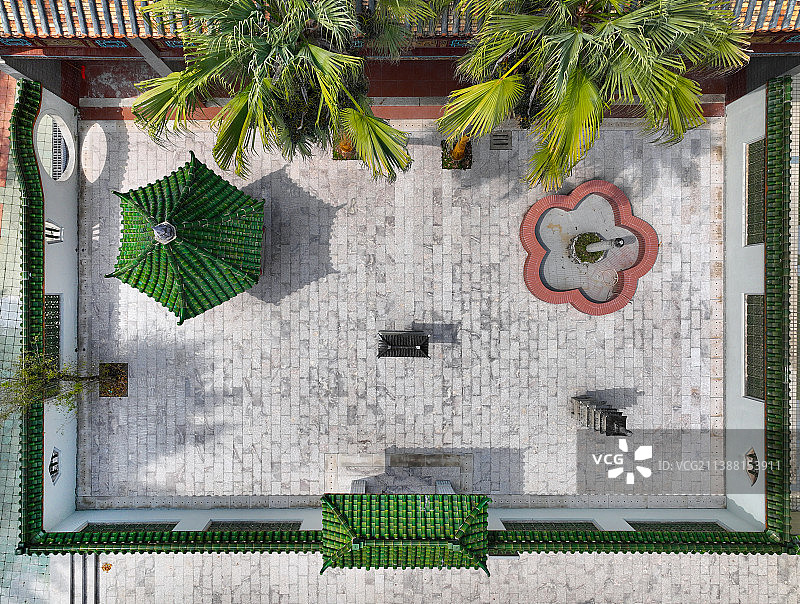 广东省惠州市惠阳区崇雅书院航拍图片素材