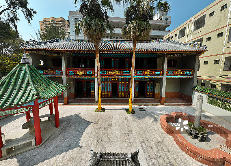 广东省惠州市惠阳区崇雅书院航拍图片素材