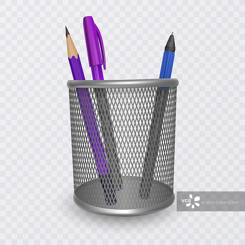 装满文具的铅笔盒图片素材