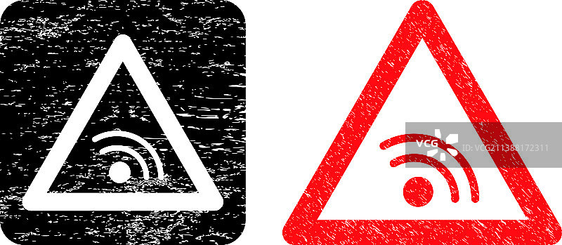 刮痕无线网络警告模板水印图片素材