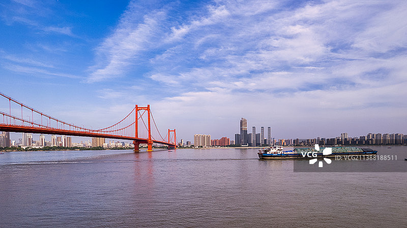 武汉鹦鹉洲长江大桥图片素材