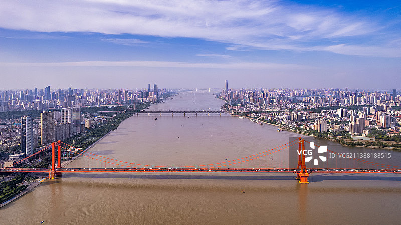 武汉鹦鹉洲长江大桥图片素材